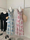 YIJA STUDIO Korean V neck Ruffled Design Slim Fit Dress